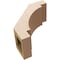 Ekena Millwork 5-inch W x 10-inch D x 10-inch H Merced Rough Cedar Woodgrain TimberThane Knee Brace, Primed BRCUR05X10X10MRCRCPR - alternate 2